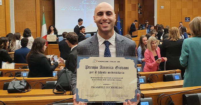 emanuele bello vietri di potenza premio fondazione italia usa