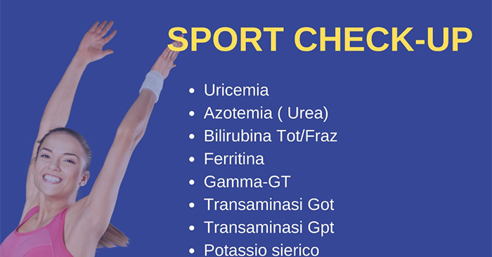 locandina sport check up biochimica