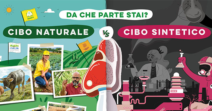 cibo naturale VS cibo sintetico - coldiretti-FB