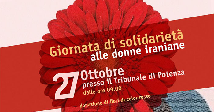 giornata di solidarietà donne iraniane- tribunale potenza-FB