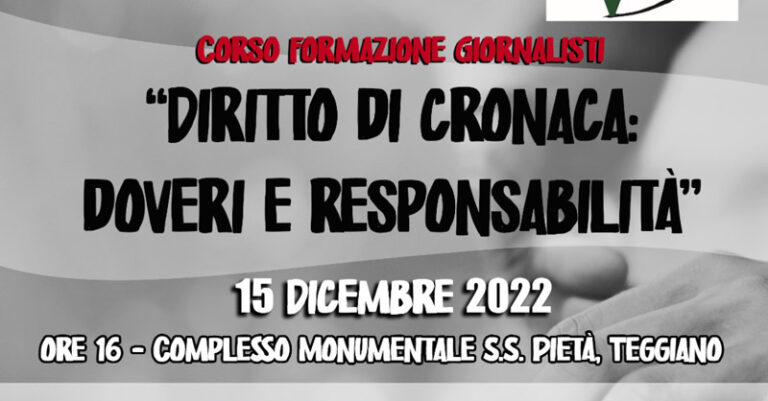 corso formazione giornalisti 15 dicembre 22 fb