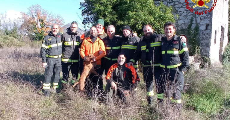 salvataggio vigili del fuoco caggiano 12 dicembre fb