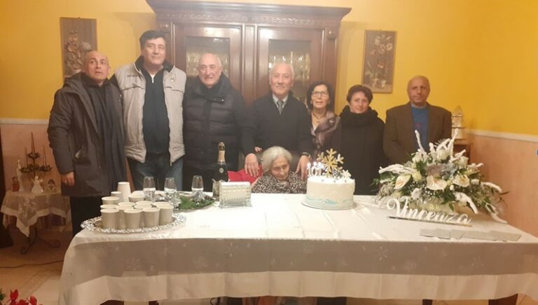 101 anni sassano vincenza d'alessio