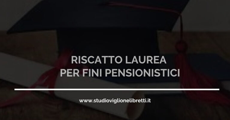 Riscatto laurea per fini pensionistici FB