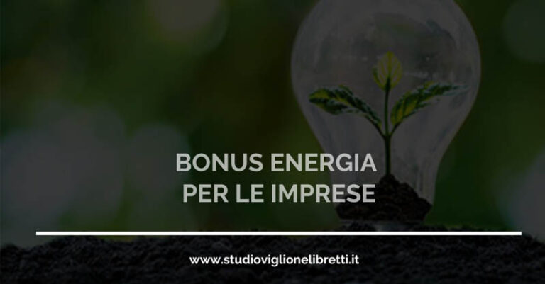 bonus energia per le imprese