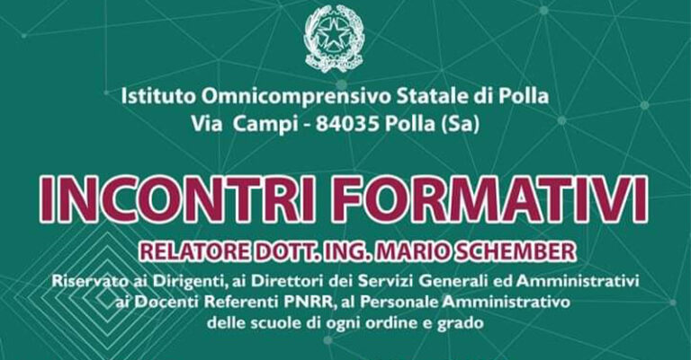 incontri formativi polla per personale scolastico