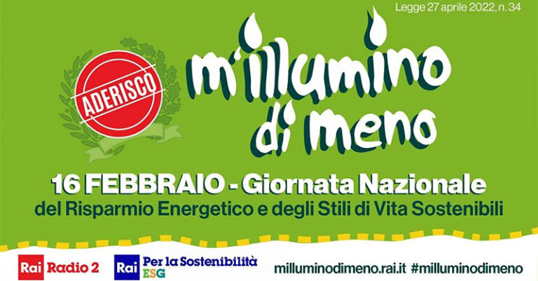 m'illumino di meno 2023