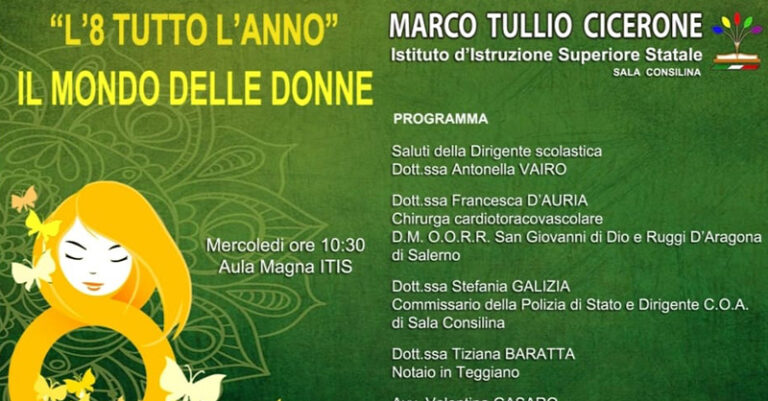 8 marzo - marco tullio cicerone- sala consilina- FB