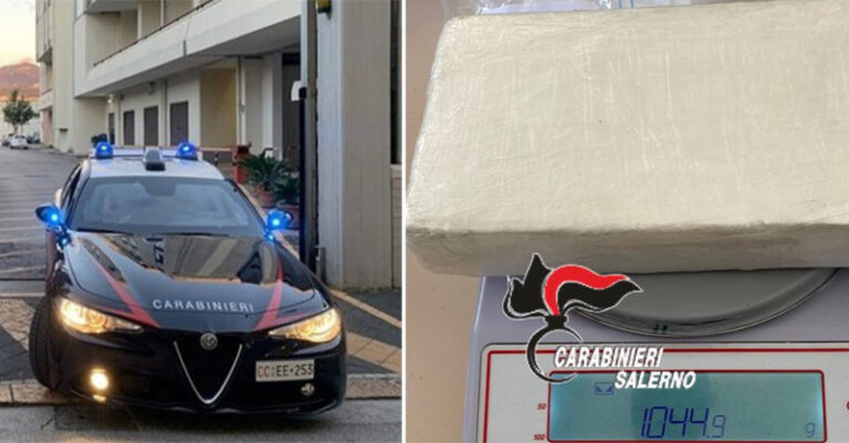 carabinieri salerno panetto cocaina