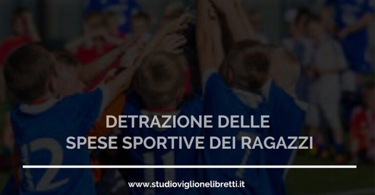 detrazione spese sportive viglione FB