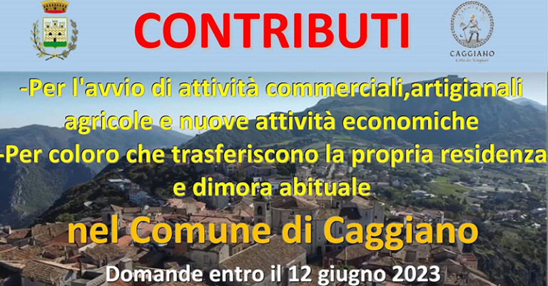 caggiano contributi attività e residenza