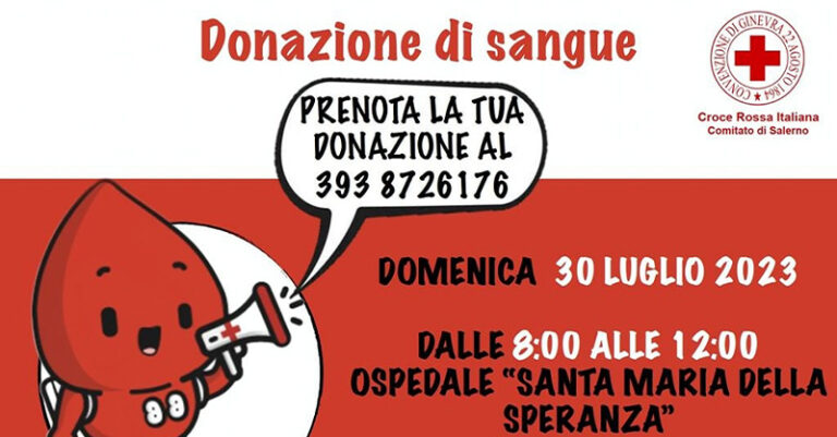 locandina donazione sangue Battipaglia fb