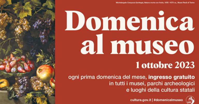 domenica al museo ottobre