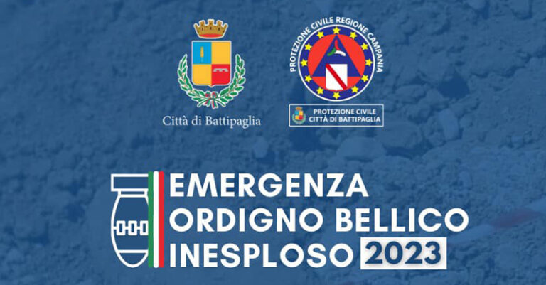 ordigno bellico avviso evacuazione battipaglia