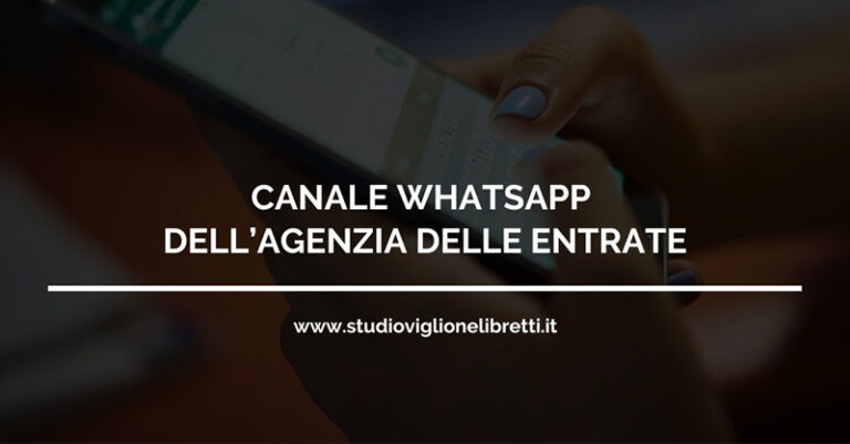 whatsapp agenzia entrate FB