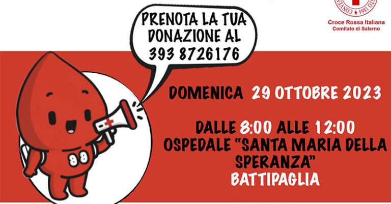 donazione sangue battipaglia 29 ottobre FB