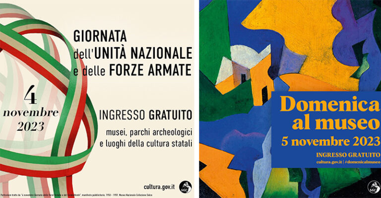 ingresso gratuito musei-4 e 5 novembre-FB