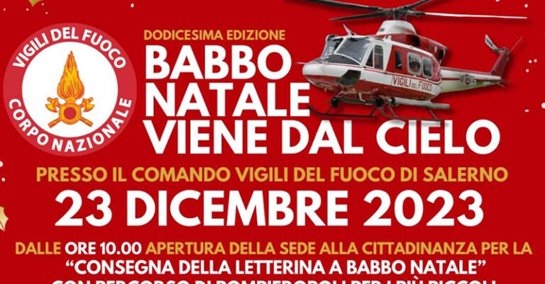 babbo natale vigili del fuoco salerno