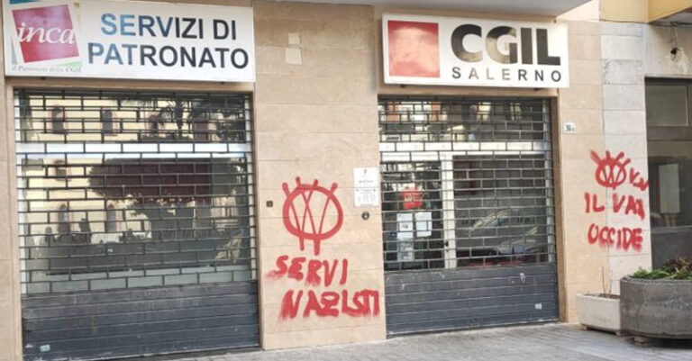 scritte cgil salerno