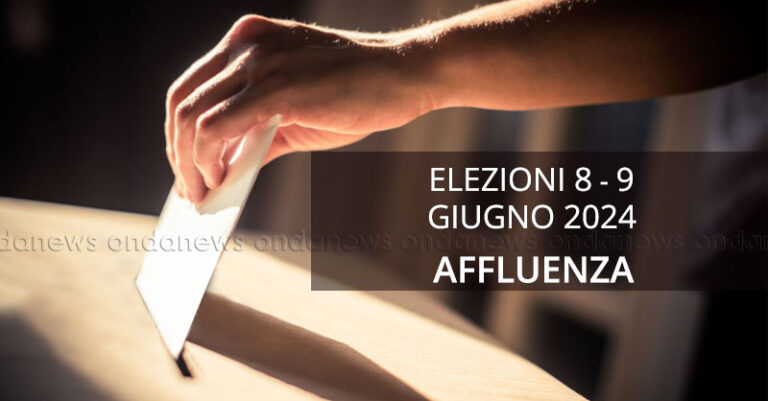 elezioni 8 9 giugno 24 AFFLUENZA