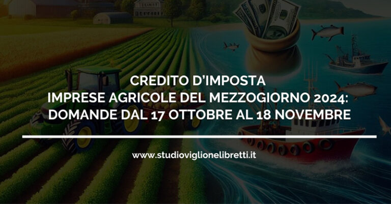 CREDITO D'IMPOSTA IMPRESE AGRICOLE FB