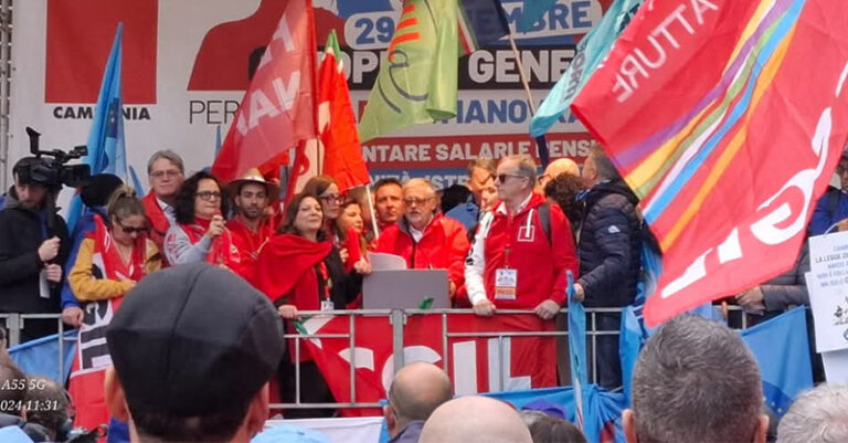 Cgil Salerno manifestazione Napoli FB