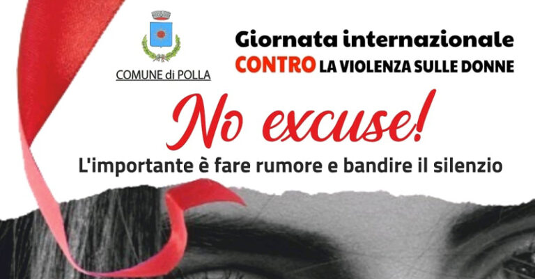 no excuse giornata contro la violenza polla FB