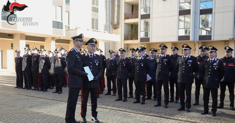 cerimonia bilancio carabinieri salerno