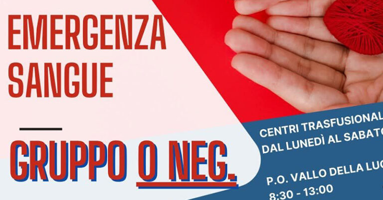 EMERGENZA SANGUE CILENTO FB